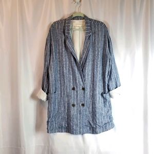 NWOT Striped linen jacket